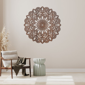 Wooden wall decoration in the shape of a mandala - PETALUM 2