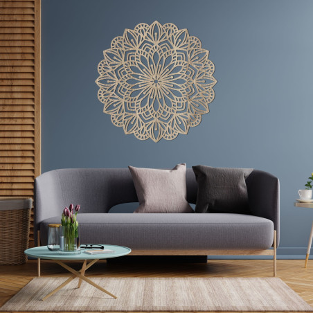 Wooden wall decoration mandala - PETALUM