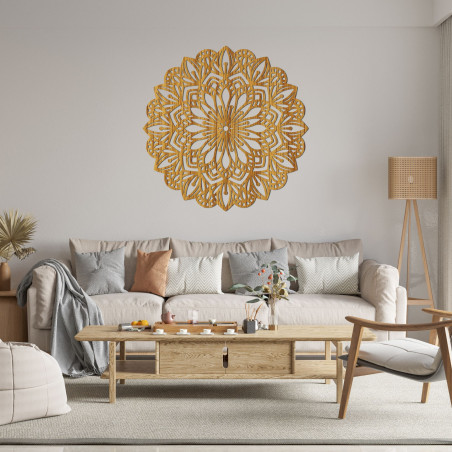 Wooden wall decoration mandala - PETALUM
