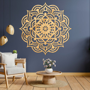 Wooden wall decoration mandala - ROMANCE 2