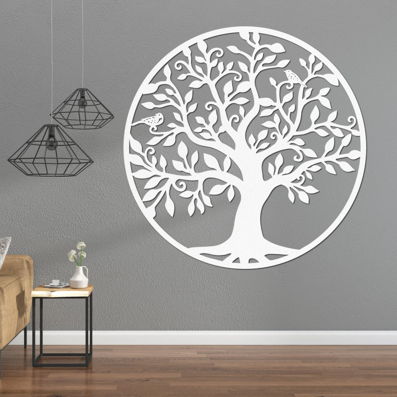 Wooden tree of life and harmony