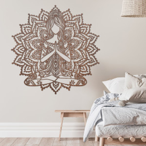 Wooden mandala wall decoration - SERENITAS 2