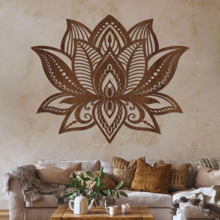 Wooden wall decoration mandala - LOTOS Wooden wall decoration mandala - LOTOS