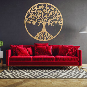 Carved wall painting tree of life - NIRVANA 2