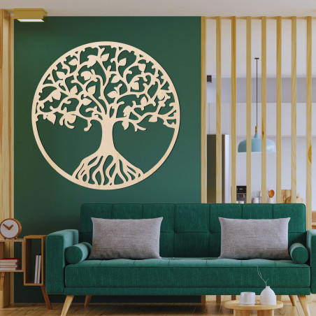 Carved wall painting tree of life - NIRVANA Carved wall painting tree of life - NIRVANA