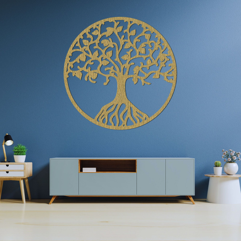 Carved wall painting tree of life - NIRVANA