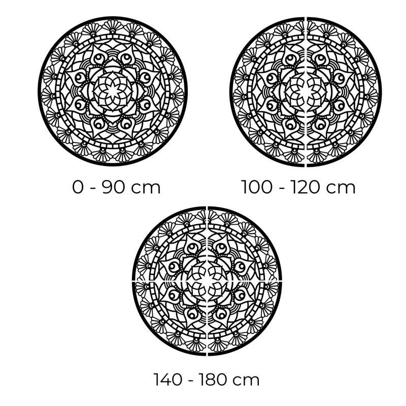 Carved modern mandala flower of life - ZIBEZI