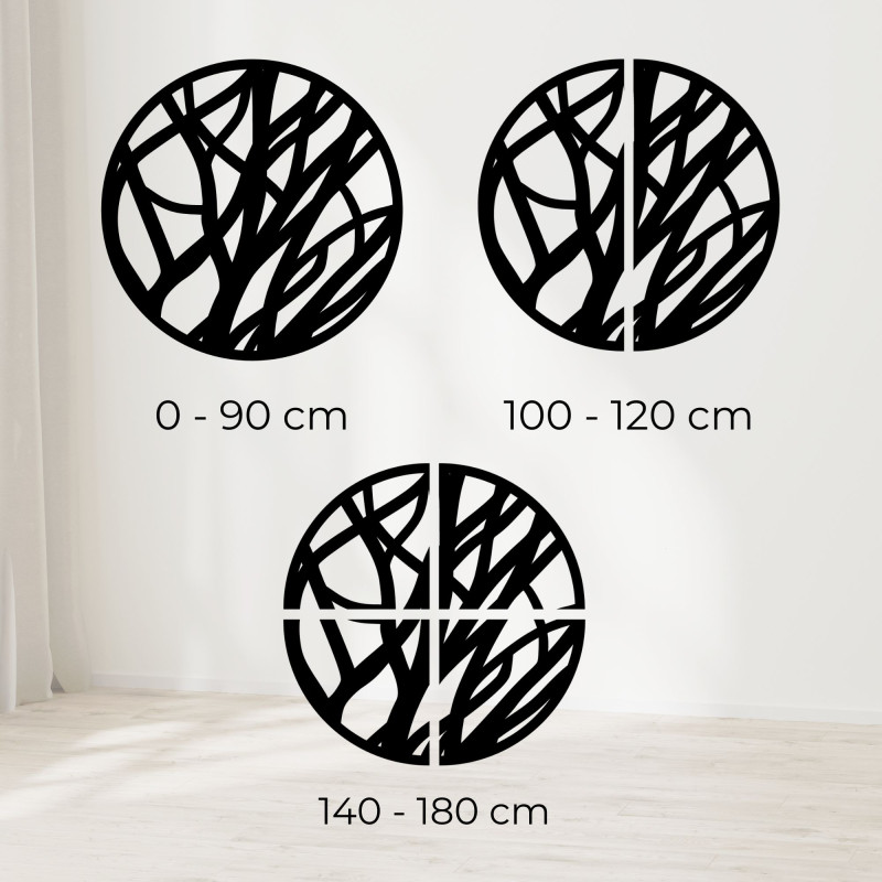 Wooden wall picture circle - FOGO