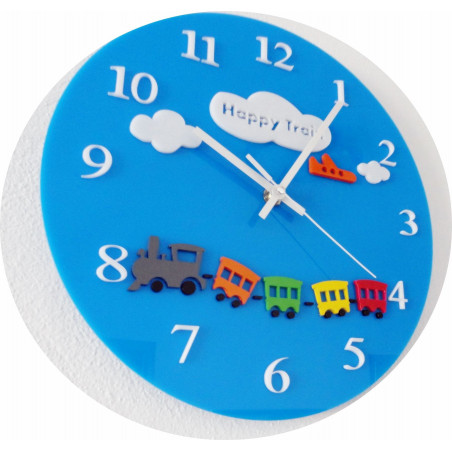 Blue wall clock for children's room Blue wall clock for children's room