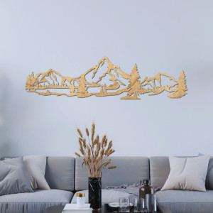 Wooden wall decoration forest of mountains - MONTIS 2
