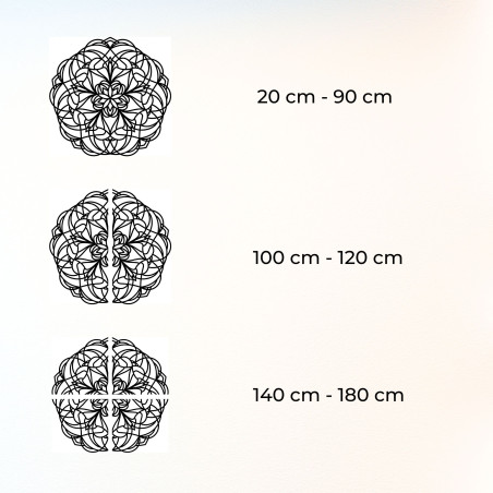 Carved wooden wall decoration mandala - MOLLIS