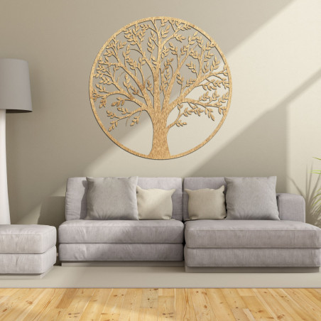 Detailed Wooden Tree of Life Wall Art - Modern Farmhouse Decor - FORTIS