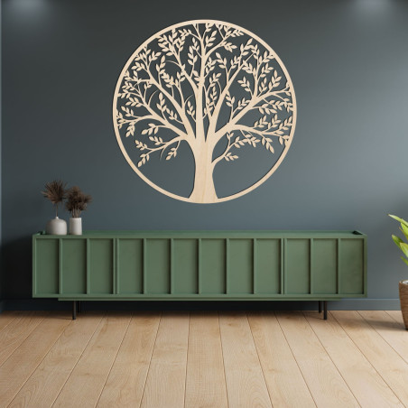 Detailed Wooden Tree of Life Wall Art - Modern Farmhouse Decor - FORTIS