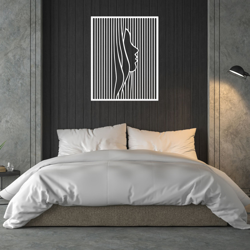 Designer wooden decoration face illusion - FACIEI