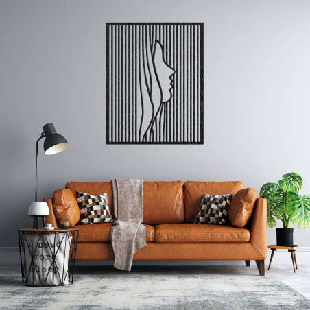 Optical illusion of face - modern decorative element for interior - FACIEI