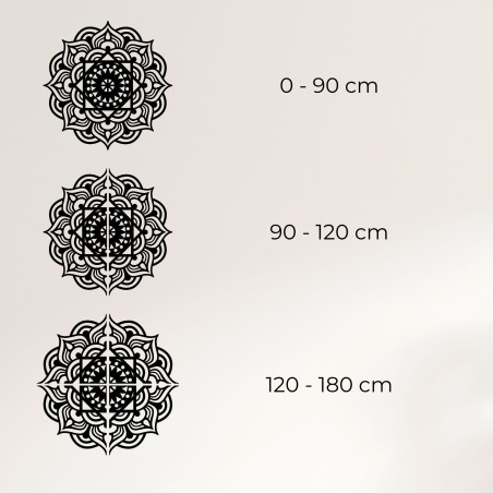 Wooden wall decoration mandala - ROMANCE