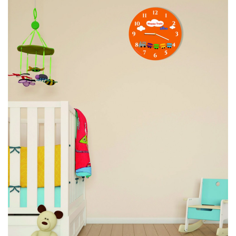 Modern wall clock made of plexiglass. Trendy clock on the wall as a gift. X-momo clocks. PMMA