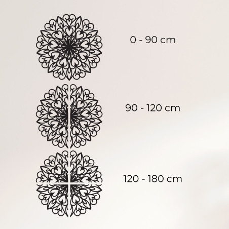 Carved mandala, wooden wall decoration - FARLIKT