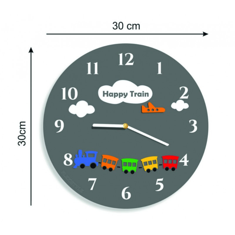 Spread the clock on X-momo wall. Desing wall clock made of PMMA