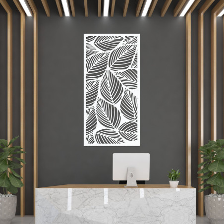 Wooden Leaf Wall Decor: Tropical Wood Panel Art - FLORS