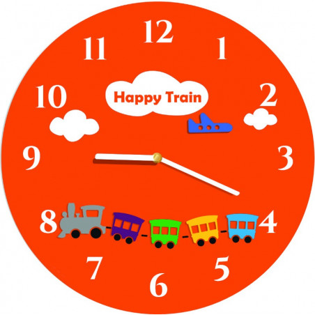 Modern wall clock made of plexiglass. Trendy clock on the wall as a gift. X-momo clocks. PMMA