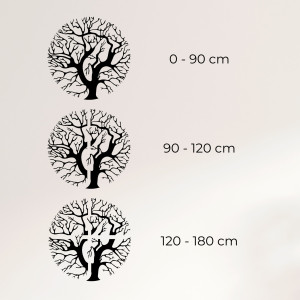 Wooden wall picture of a tree in a circle - ZITNAK 2