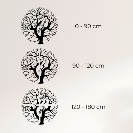 Wooden wall picture of a tree in a circle - ZITNAK