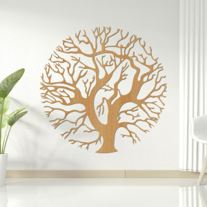 Wooden wall painting tree - TRES