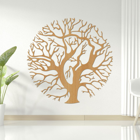 Wooden wall painting tree - TRES