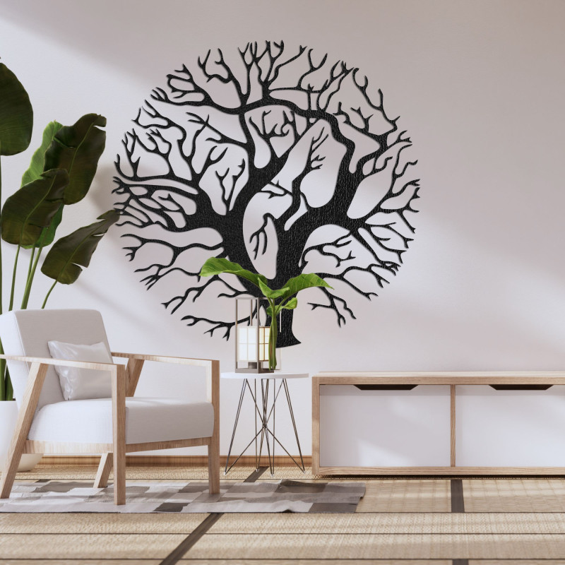 Wooden painting Tree of Life - a symbol of harmony and family