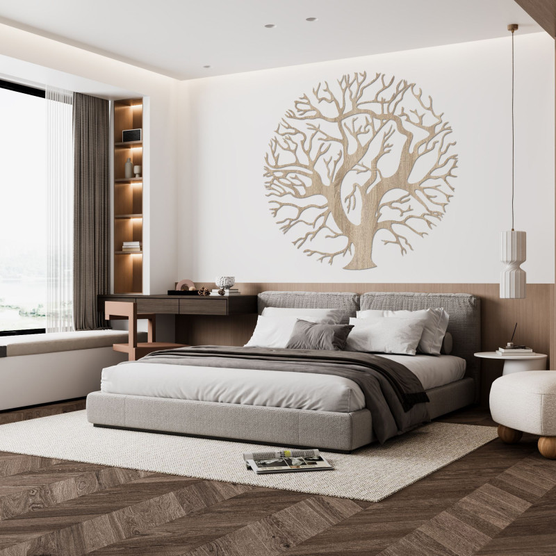 Wooden wall decoration tree - TRES
