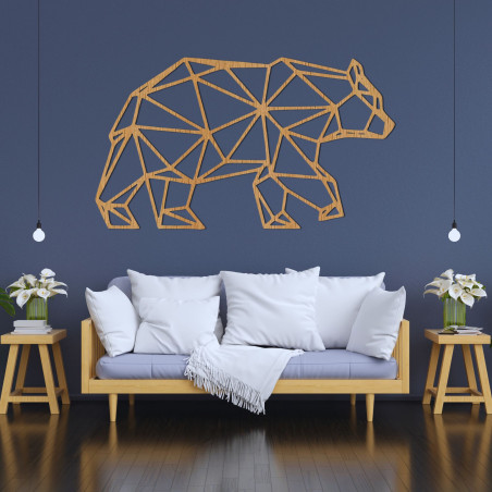 Carved wall decoration bear - ARCTOS