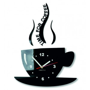 Modern wall clock made of plexiglass. Trendy wall clock as a gift. X-momo clock. PMMA