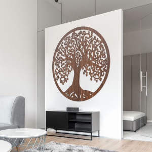 Carved wooden wall picture tree of life - ARBOR 2