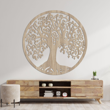 Carved wooden wall decor tree of life - ARBOR