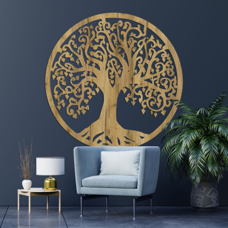 Carved wooden wall picture tree of life - ARBOR Carved wooden wall picture tree of life - ARBOR