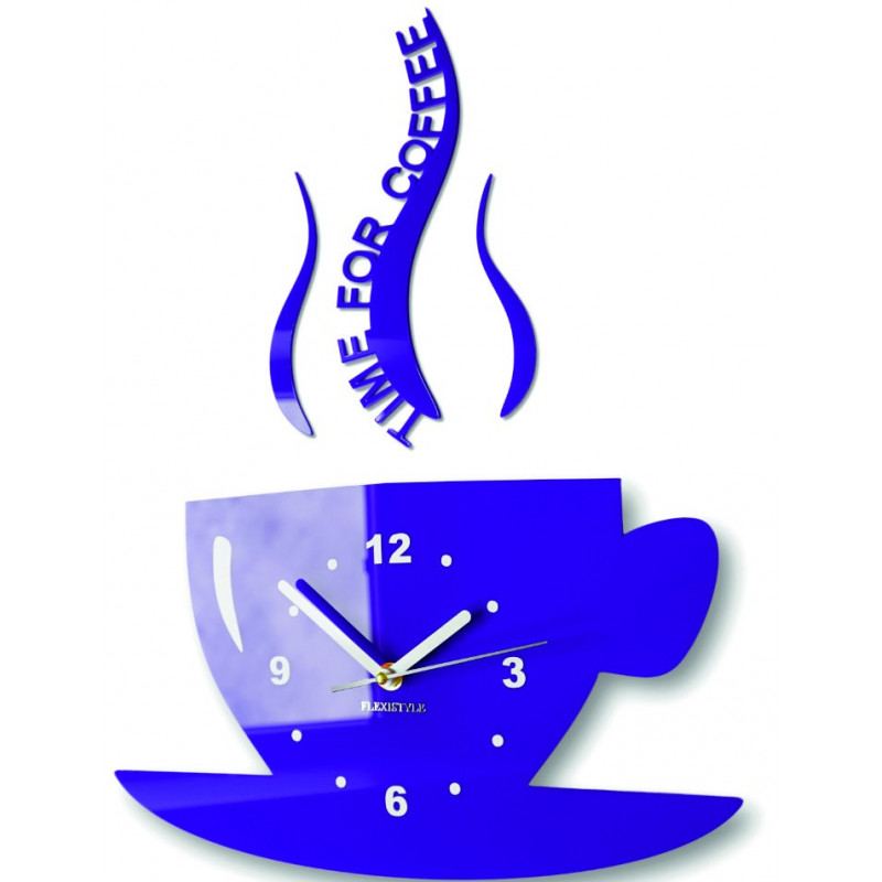 Modern wall clock made of plexiglass. Trendy wall clock as a gift. X-momo clock. PMMA