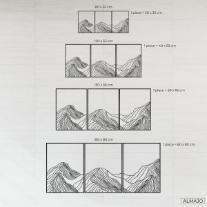 Mountains elegant wooden decoration - MAUTANIS 2