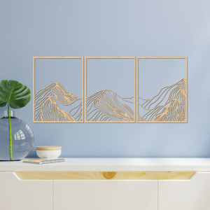 Mountains elegant wooden decoration - MAUTANIS 2