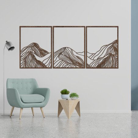 Mountains elegant wooden decoration - MAUTANIS