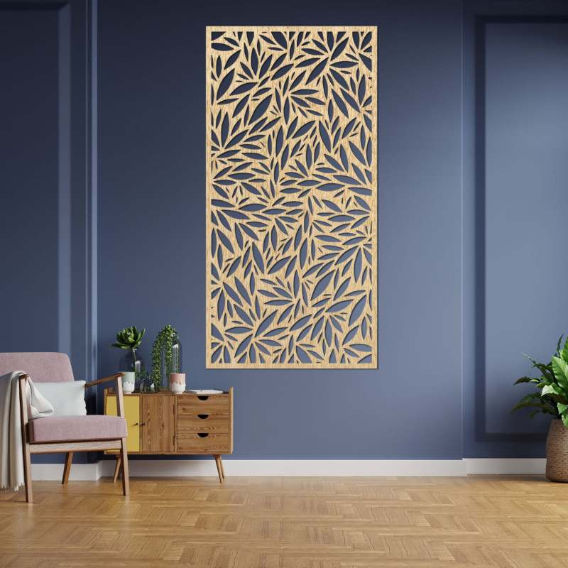 Wooden plywood wall picture Poplar Autumn