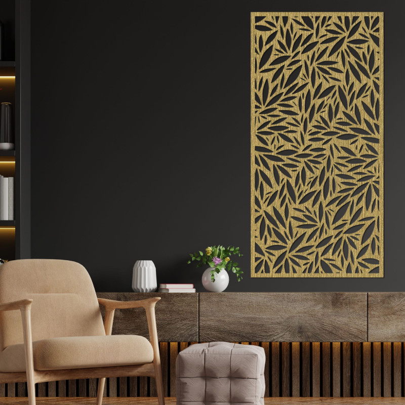 Wooden plywood wall picture Poplar Autumn