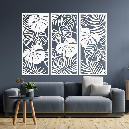 Tropical leaves monstera and fern - LIBOGA