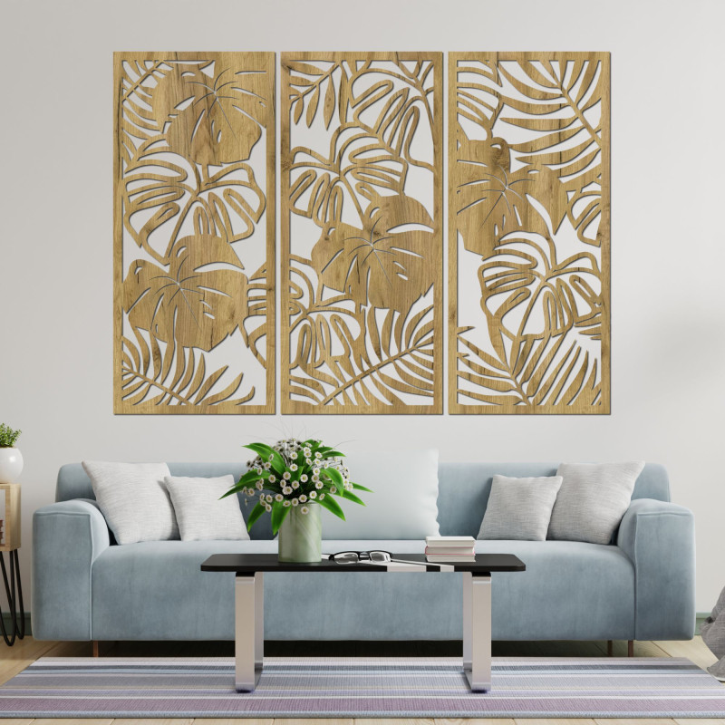 Tropical leaves monstera and fern - LIBOGA