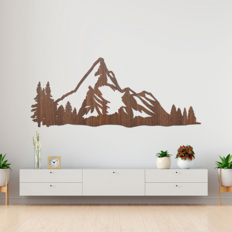 Carved wooden decoration mountain nature - MONTANA