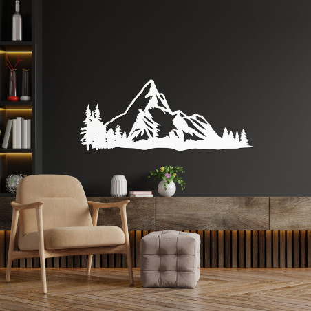 Carved wooden decoration mountain nature - MONTANA