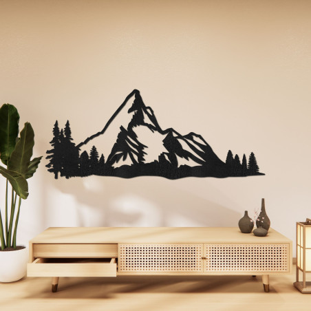 Carved wooden decoration mountain nature - MONTANA