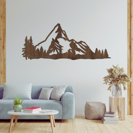 Carved wooden decoration mountain nature - MONTANA