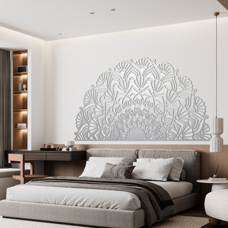Half wooden mandala for wall - LUMIS