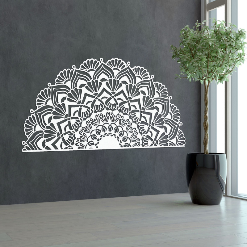 Half wooden mandala for wall - LUMIS